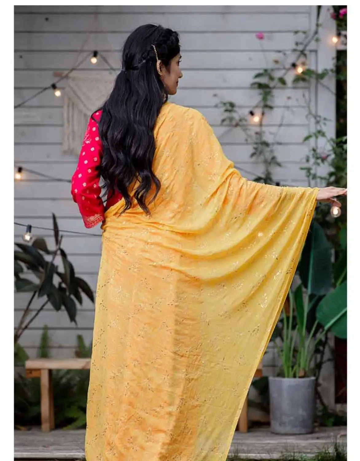 2020. Gadam Pavasara Vasaras Indijas Deju Šalle Sieviete Modes Mīksta, Dzeltena Etnisko Stilu Dupattas Skaisti, Ērti, Izšūta Šalle Attēls 1