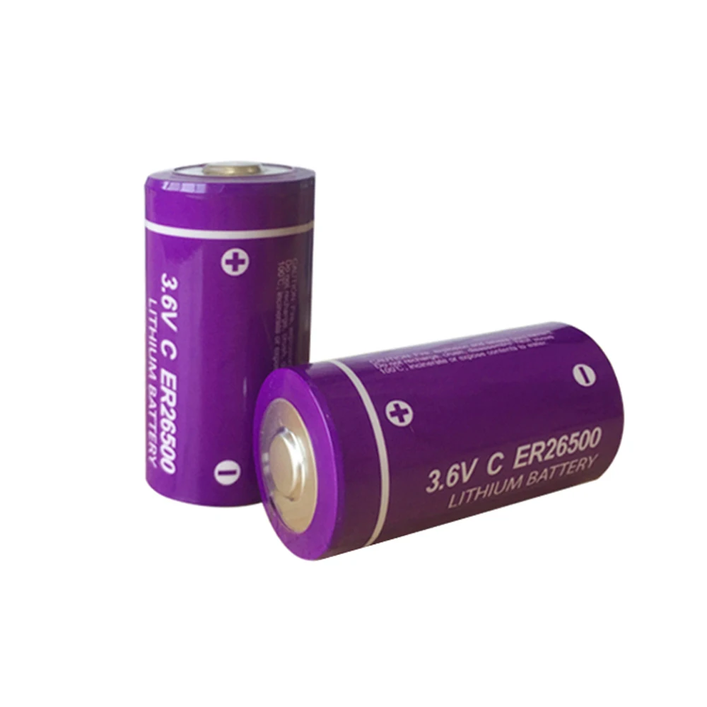 4GAB/daudz Li-SOCl2 26500 ER26500 3.6 V 9000mAh C akumulatoru izmēra litija pamatskolas 9.A batteria Attēls 2